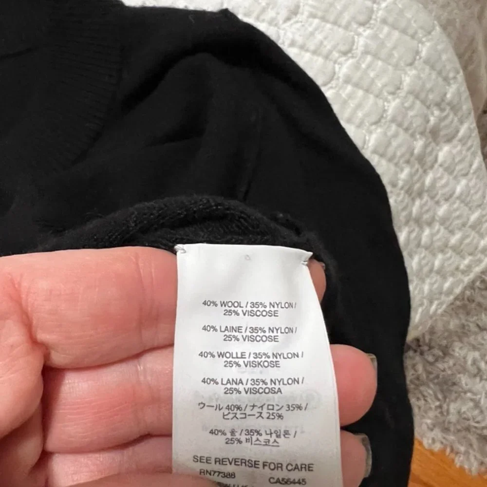 J. Crew boxy oversized black sweater L